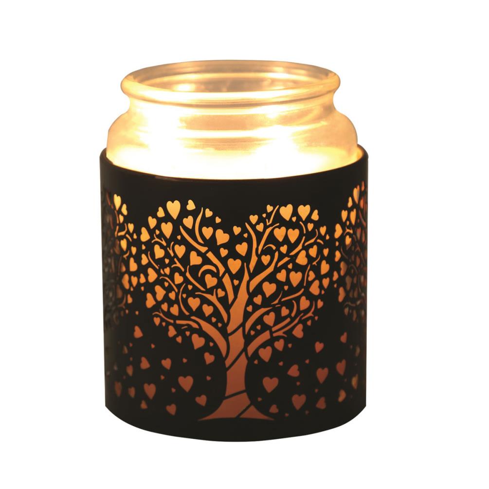 Aroma Black & Gold Heart Tree Jar Sleeve & Wax Melt Warmer Extra Image 3